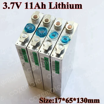 7pcs/veliko 3,7 V 10Ah Baterija Li-polymer 3,7 v: 11Ah Litij-Polimer 30A Baterije Aluminija za 13s 48v 10Ah Pack Diy Električno Kolo