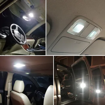 9pcs Bela Canbus Avtomobilske LED Notranja Osvetlitev Paket Komplet Za VW Golf V MK5 2003-2009 Dome Foootwell Zemljevid Luči