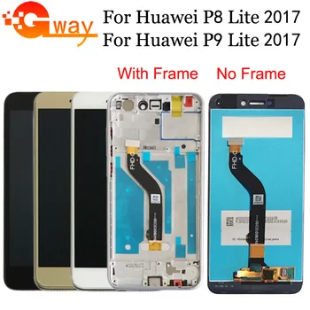 AAA Kakovost Preizkušen LCD Za HUAWEI P8 Lite 2017 Lcd Zaslon Zamenjava Za Huawei P9 Lite 2017 LCD Zaslon PRA-LA1 PRA-LX1