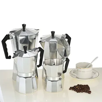 Aluminij Kavo Pot, ki 3Cup/6Cup/9Cup/12Cup aparat za Kavo Espresso Percolator Stovetop Kavo Pot, Električni Štedilnik
