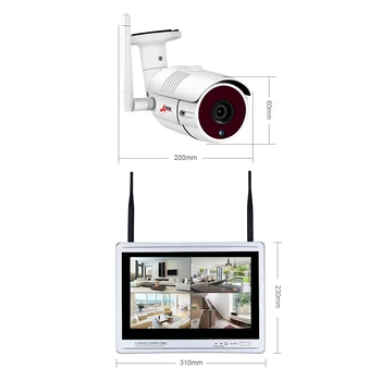 ANRAN Plug and Play P2P 1080P Brezžični CCTV Sistema 2.0 MP 8CH NVR Komplet 36 IR Nočno gledanje na Prostem CCTV Kamere Varnostni Sistem