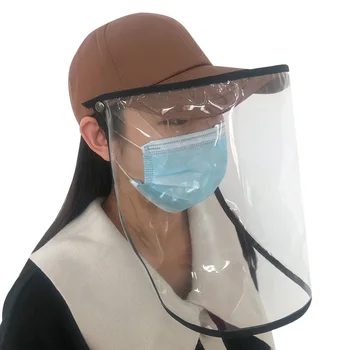 Anti-sline Prozorni Zaščitni pokrov Anti-fog Klobuk Izolacije Odstranljiva Maska za Kritje Obraz