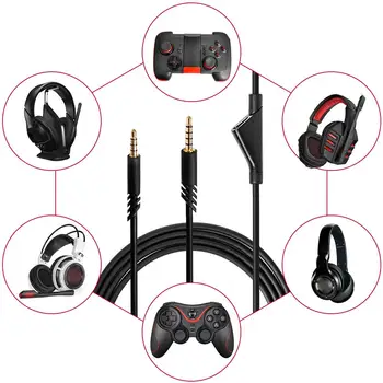 Audio Slušalke Kabel Glasnosti so odporni na Obrabo, Gaming Slušalke Žice za Astro A10