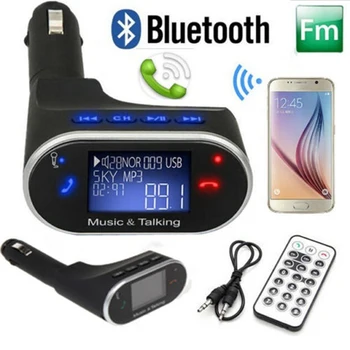 Avto Brezžični LCD, Bluetooth 2.1 Handfree USB MP3 Player, FM Modulator