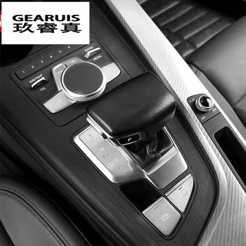 Avto Styling Za Audi A4 B9 Prestavna Plošča Zajema Trim Konzole večpredstavnostna ročno zavoro NAZAJ gumbi MENIJA Samodejno Notranje Nalepke