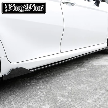 Avto styling Za Toyota Camry 2018 2019 ABS Ogljikovih Vlaken Strani Telesa Krila Komplet za Ustnice Razdelilniki Odbijača Pokrov