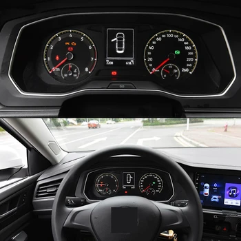 Avto TPU Instrument Plošča, Kaljeno Film Zaslon Kaljeno Zaščitno folijo Screen Protector Za Volkswagen VW Jetta MK7 2019 2020