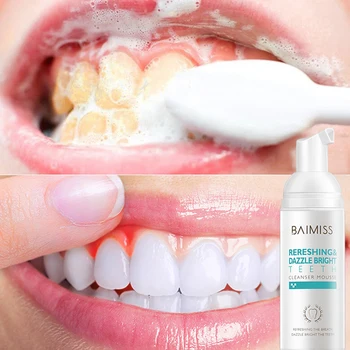 BAIMISS Beljenje Zob Mousse Zob zobna pasta za Čiščenje Sveže Sije Ustno Higieno Odstrani Plaketo Madežev Slab Zadah Zobni Orodje