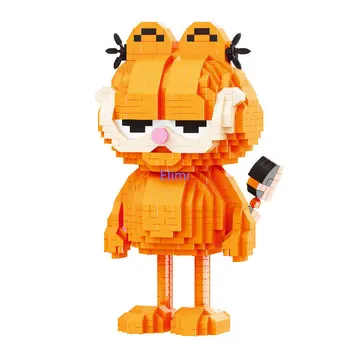 Balody Mini Bloki Lepe Risanke Mačka zidarske Opeke Igrače za Otroke Anime Dekleta Nosijo Prisoten Valentinovo Zabavna Igrača Živali Juguetes
