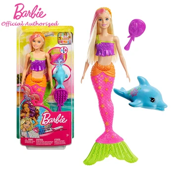 Barbie Fashion Lutke Zbirka morska deklica in Delfinov Otrok Igrača Playset Večbarvni GGG58 Otrok Brinquedos Darilo za Rojstni dan