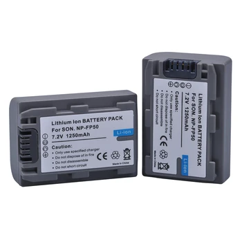 Batmax 1250mAh NP-FP50 NP FP50 NPFP50 Baterije akku za Sony DCR-HC30 40 43E 65 85 94E 96 DCR-SR30 hdr-cx 190 e
