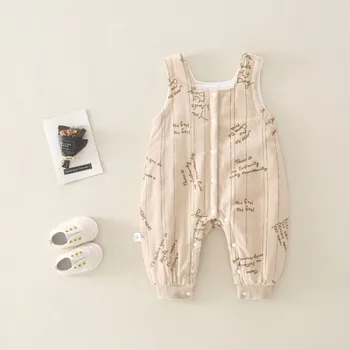 Bbay igralne obleke 2020 Malčke Baby Boy, Girl Obleke Trak brez Rokavov Romper Jumpsuit Kombinezon Zimske Obleke za Novorojenčka 12M