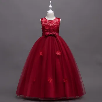 BH-591#Roza Mehurčkov krilo Princesa uspešnosti Roža Punca Obleke dolgo poročno zabavo prom oblačenja debelo otroška oblačila