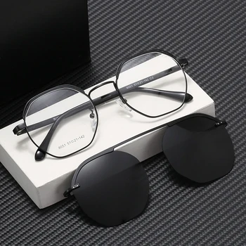 BINGKING Visoke Kakovosti Retro Posnetek na Magnetni Ženske Moški Letnik Polarizirana sončna Očala Plastične Leče UV400 Zaščito Očala