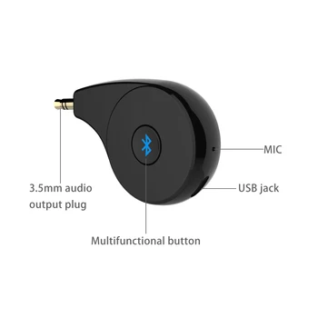 Bluetooth 4.2 AUX Linijo V 3,5 mm Prostoročni Brezžični Glasbeni Sprejemnik Avdio Adapter za Bose SoundDock II III XT Prenosni Zvočnik