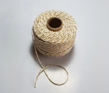 Bombaž, 100 m/roll vrvice vrvice macrame vrv niz nit za stranke darilni paket poročni dekoracijo opremo DIY