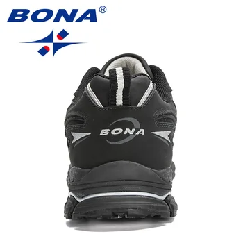 BONA 2020 Novih Oblikovalci Actrion Usnje Priložnostne Čevlji Moški Prostem Superge športni Copati Moški Visoke Kakovosti Hoja Obutev Zapatillas