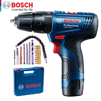 Bosch GSB120LI(ENA BATERIJA) Električni Vrtalnik Svetilka Vrtalnik Udarni Vrtalnik Doma Multi-funkcijo Električni Izvijač Polnjenje Orodje
