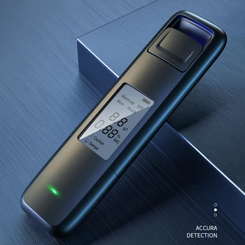 Brezkontaktno Digitalni Dih Alkohol Tester, Pravi Čas Odziva z Zvočnim AlertBacklight LCD Zaslon，USB za Polnjenje