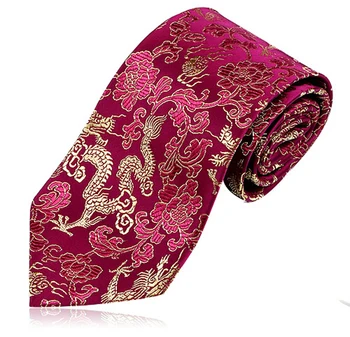 Brocade kravato brocade kitajski slog darila v tujini mens svileno kravato moških vezi darilo polje nastavi mens neckties visoke kakovosti