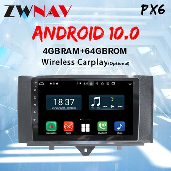 Carplay Android 10 zaslon Avto Multimedijski Predvajalnik DVD-jev za Benz, SMART OBDOBJE 2011-GPS Navi BT Auto Radio Audio Stereo Glasbe Vodja enote