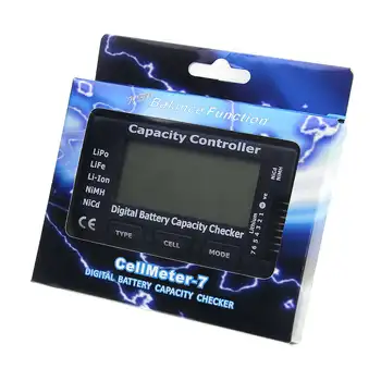 Cellmeter-7 Digital Kapaciteta Baterije Checker RC Cellmeter 7 Za Lipo Življenje Li-Ion, Nimh, Nicd Baterija cell napetosti