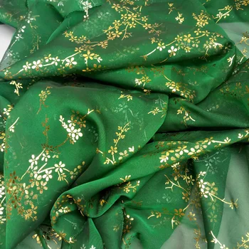 Cosplay Obleko Porjavelost Šifon Tkanine Cvet Sijoče Bronzed Kostum Materiala DIY Fazi Cosplay Obleko