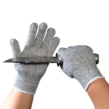 Cut-Dokazilo-Sov Rokavice Anti-Slip za Zaščito rok HPPE za Industrijske Rezanje Kuhinja Trajne Vrt Delovni Material FPing