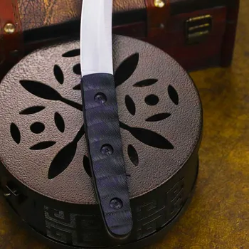 Dehong Črno in belo oster nož divjini preživetje taktiko naravnost nož visoko trdoto obrambni oster nož za izvajanje