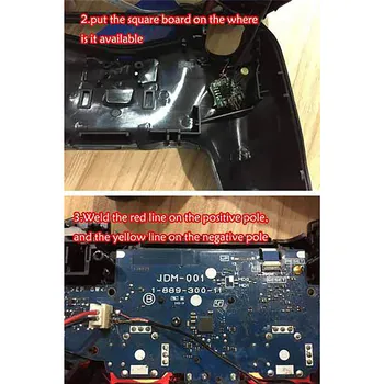 DIY Brezžični Krmilnik Gumb Analogni LED Luči Odbor za PS4/XBOX/EN Brezžični Krmilnik Pribor z Bliskavico Preuredi