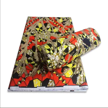 Dobro oblikovanje Afriške vosek tkanine vezenje Afriške Tkanine Natisne Z Bleščicami Afriške Voskom za ženske S18121901