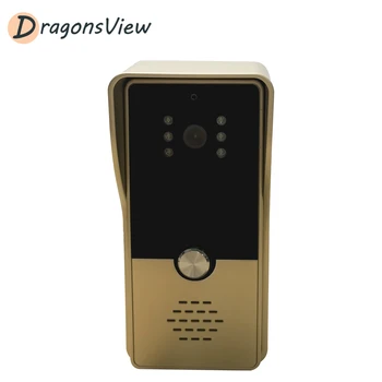 DragonsView 7 palčni Home Video Interkom s Ključavnico 1000TVL Video Vrata Telefon Doma Dostop do Sistema za Nadzor Zaklepanje Električni Night Vision