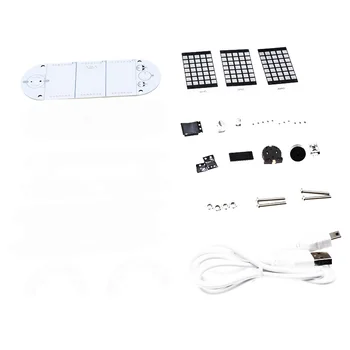DS3231 Digitalni LED Dot Matrix Alarm Kit Dotik Tipka Natančnost Matrika diy elektronskih kit