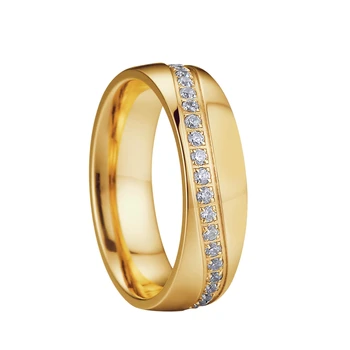 Edino LJUBEZEN Koalicije dubaj zlato, ki je napolnjena kamna obroč modelov za ženske ženske obljubo obletnico nekaj poroka poročni prstan