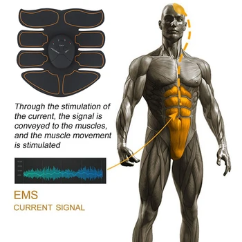EMS Brezžični Stimulator Mišic ABS Trebušne Mišice Trener Toner Telesne sposobnosti Hip Trener Oblikovanje Popravkov Sliming Trener Unisex