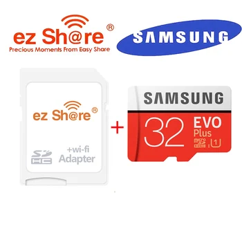 EZ delež ezshare Brezžični wifi adapter+Samsung EVO+ 32gb class10 80MB/s microsd wifi brezžični TF Kartice Micro SD Memory Card
