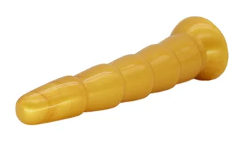FAAK 10 palčni super dolgo analni seks igrače za velike pletene Prostate Masaža zlati Butt Plug Sex Igrače za Ženske, Moške Odrasle Izdelki