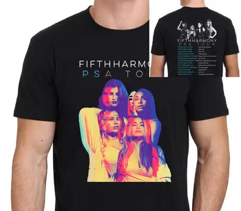 Fifth Harmony PSA Turneji Leta 2018 T-shirt za Moške Črna Velikost: S-3XL Poletje Kratkimi Fashion Majica s kratkimi rokavi Brezplačna Dostava