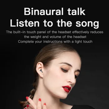 FLUXMOB Brezžična tehnologija Bluetooth 5.0 slušalke Dotik Gibanja Mini Modni HI-fi zvok ultra long range dvojno uho klic čepkov TWS slušalke