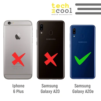 FunnyTech®Stojalo ohišje za Samsung Galaxy A20e Silikonski L Calaveras barvah, pregleden