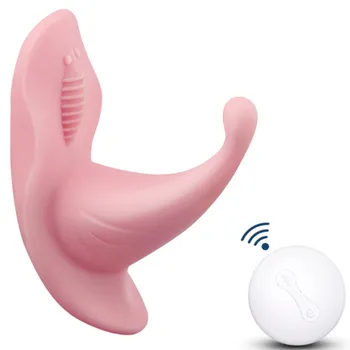 G spot Vibrator za Klitoris Nosljivi Butterfly Strap On Dildo Izdelke, povezane s spolnostjo Odraslih Igrače Za Ženske Masturbacija Vibracijsko Jajce Brezžični