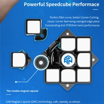 GAN356 sem Igrati Magnetni Speed Magic Cube Postaja App Spletu je Konkurenca GAN 356 sem Igral Magneti Uganke Kocke GAN356i Igrajo 3x3 GANS