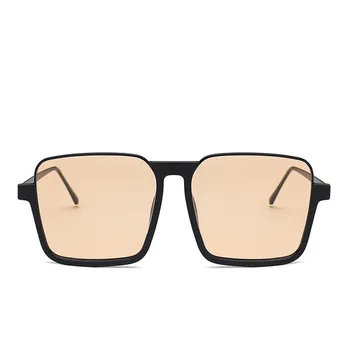 GIAUSA 2020 Prevelik Kvadratnih Rimless sončna Očala Ženske blagovne Znamke Oblikovalec Ravno Unisex Ženski Oculos UV400