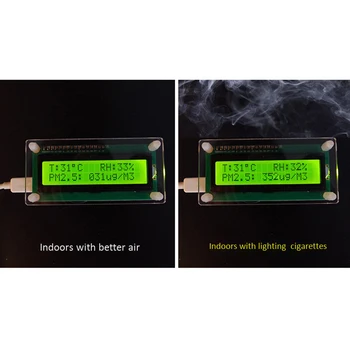 Gospodinjski PM2.5 Detektor, Modul, TFT LCD Monitor Kakovosti Zraka, Prahu Senzor Plina Analizatorji za Dom, Avto Urada na Prostem