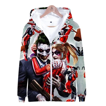 HAHA Joker Smešno 3d tiskanih hoodie Halloween Nori Nasmeh majica fashion ulične puloverji jopice Unisex Jakno Plašč