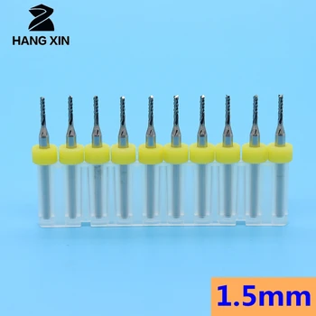 HANGXIN 10PCS Premera 0,6 mm-1,5 mm Mikro Karbida Koncu Rezkanje Cutter CNC Usmerjevalnik Bitov Mini Koncu Mlin za PCB Stroj