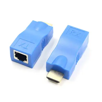 HDMI je združljiv Extender Oddajnik TX/RX Adapter 30 M HDMI-združljivo Omrežje Extender RJ45 CAT5E Utp CAT6 LAN withou HDCP