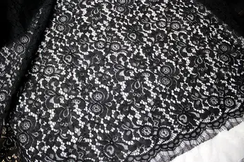 High end bombaž kosti široko trepalnic čipke tkanine DIY obleko poročno dekoracijo doma dodatki, širina 150 cm