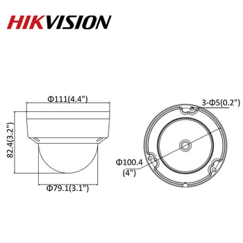 Hikvision Izvirni IP Kamero DS-2CD2185FWD-I 8MP Omrežna Dome POE IP Kamero H. 265 CCTV Kamere, Reža za Kartico SD IK10 IP67 4pcs/veliko
