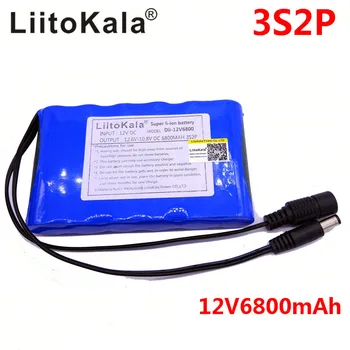HK Liitokala NOV Prenosni Super Polnilna Litij-Ionske baterije zmogljivost DC 12V 12,6 v 6800 mah baterija CCTV Kamera Zaslon